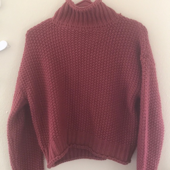Cropped knit sweater - Picture 1 of 2